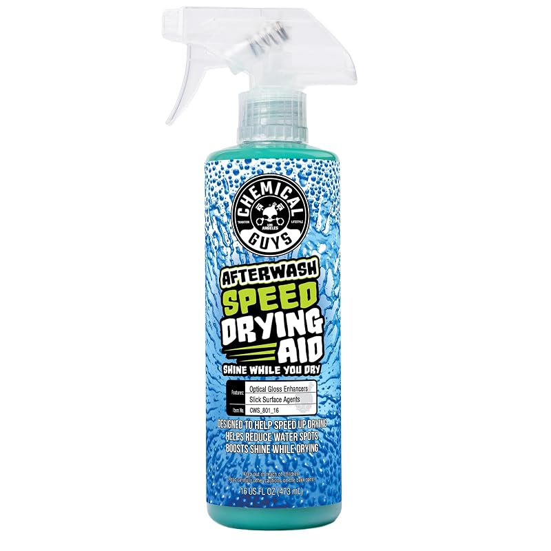 Chemical Guys After Wash Spray Auxiliar de Secagem com Realce de Brilho para Carros, Caminhões e Motocicletas 473 mL CWS_801_16SW