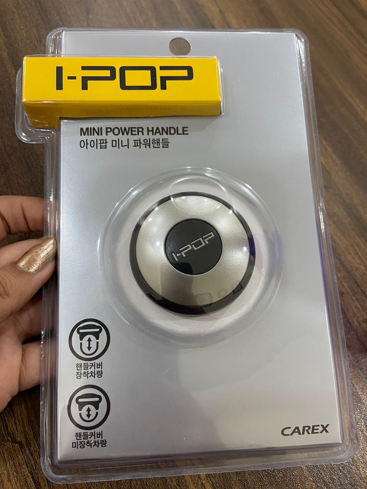 CarOxygen Orignal I-Pop Mini Car Steering Knob, Wheel Spinner Knob, 360° Rotation Booster (Black)-image-35
