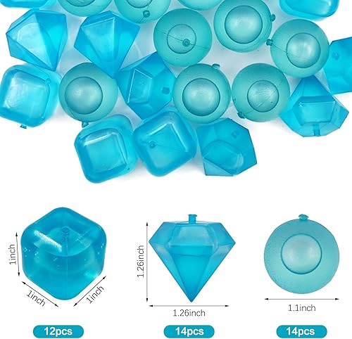 Miniatura 4 de Paquete de 40 cubitos de hielo de plástico reutilizables para bebidas como whisky, vino o café, para mantener tu bebida fría durante más tiempo, se