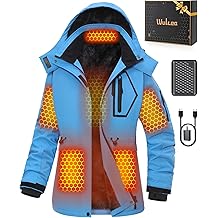 Wulcea Graphene Heated Jacket For Women 12V 18400mAh Fast Charge With Large Capacity