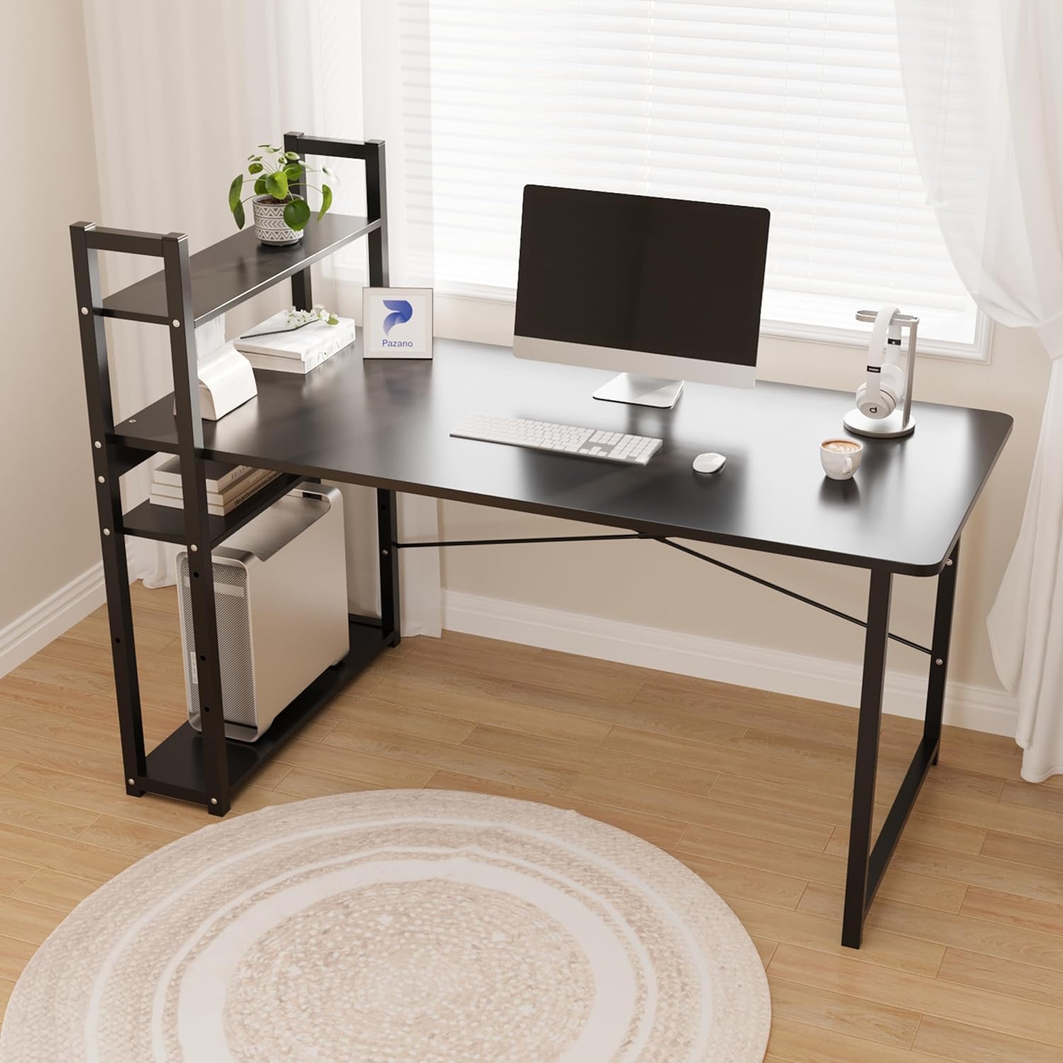 Study Table | Computer Workstation | Study Table | Gaming Concept Desk for Study Office with Large Size 120 * 60CM (CHHSTYLE1200-B)