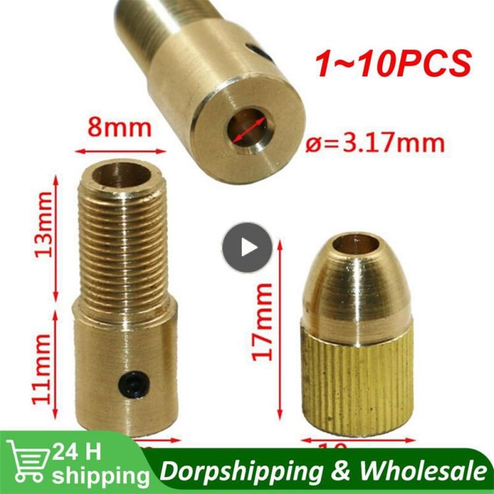 Adaptador de portabrocas de cobre