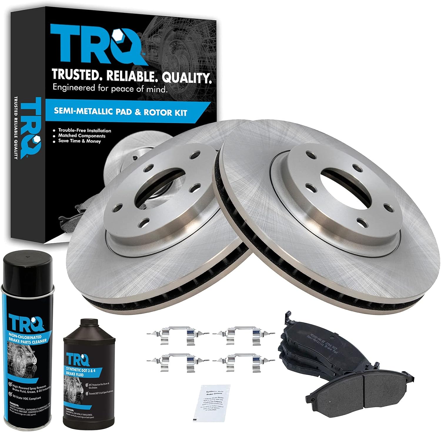 TRQ Front Brake Pad & Rotor Kit for Infiniti M45 Q45