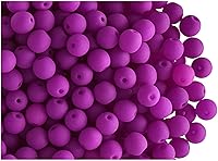 Vista 18 de SCARA - Cuentas redondas de vidrio checo de 0.35 onzas (0.08 pulgadas), cuentas de vidrio neón (activas con rayos UV) para hacer joyas y pulseras