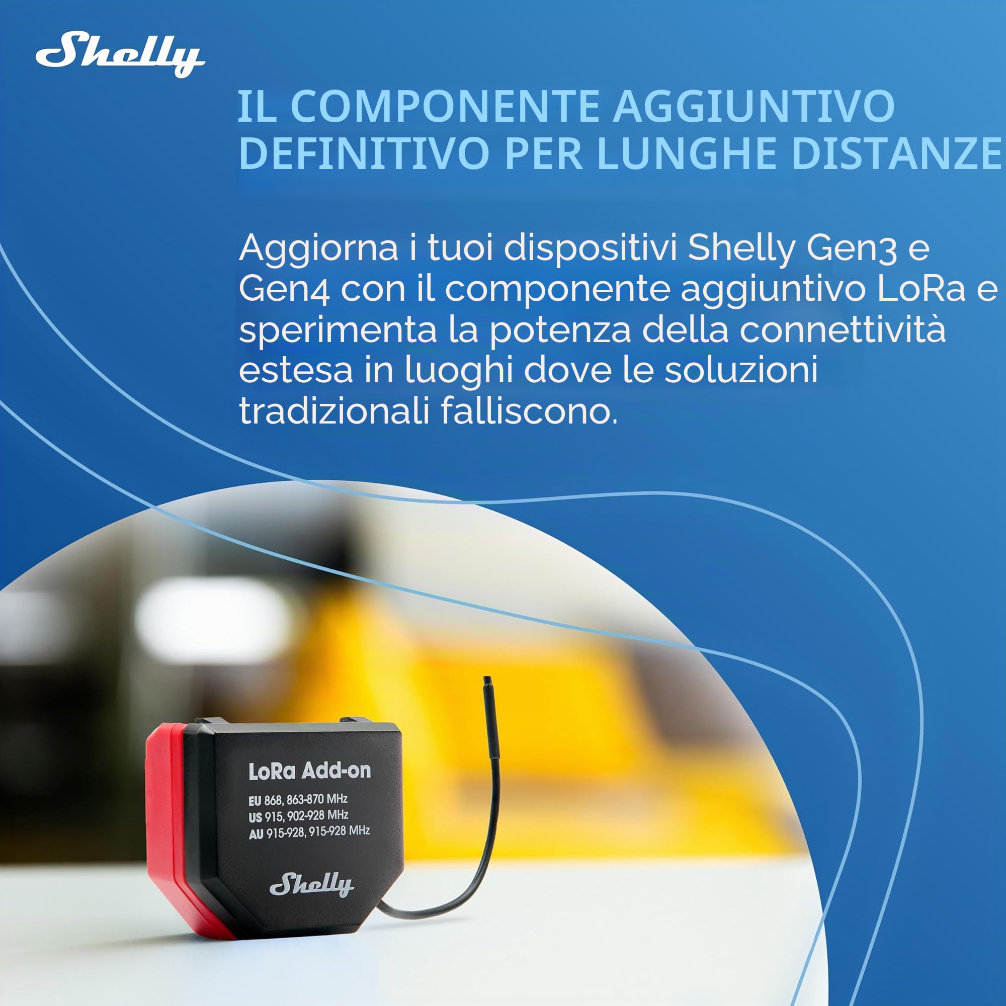 LoRa Add-On- Soluzione a Lunga Portata fino a 5 km, Comunicazione Affidabile, Senza Ostacoli, Integrazione Flessibile, Controllo Remoto di Irrigazione e Attrezzature