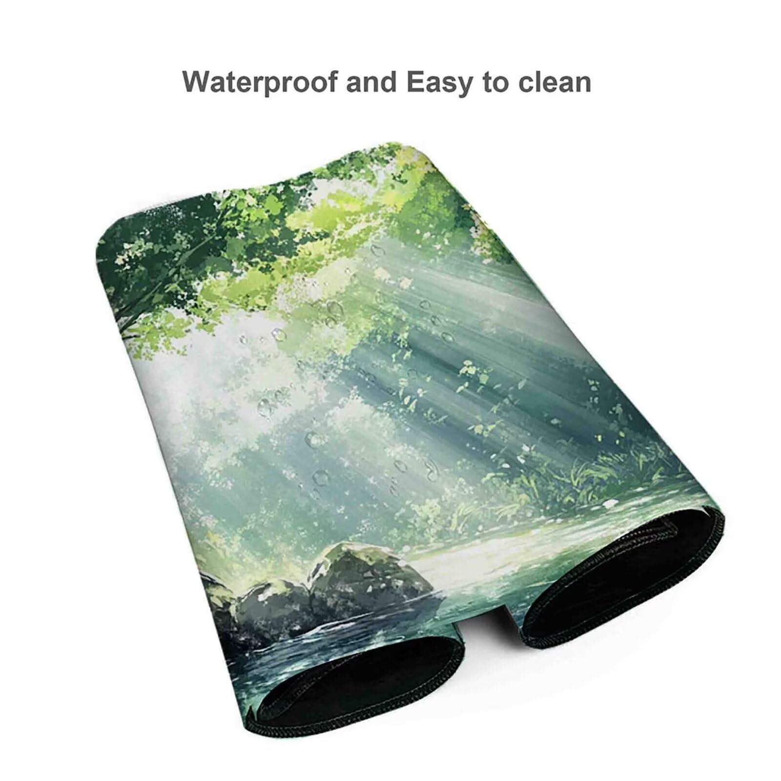 Tappetino Mouse XXL 1200x600mmVerde Tappetino Mouse Albero Mouse Pad Gaming con Bordi Cuciti, Mousepad XXL Impermeabile e Antiscivolo Sottomano Scrivania per Gaming Accessori Scrivania Ufficio i1113