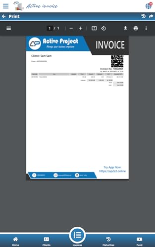 Active invoice