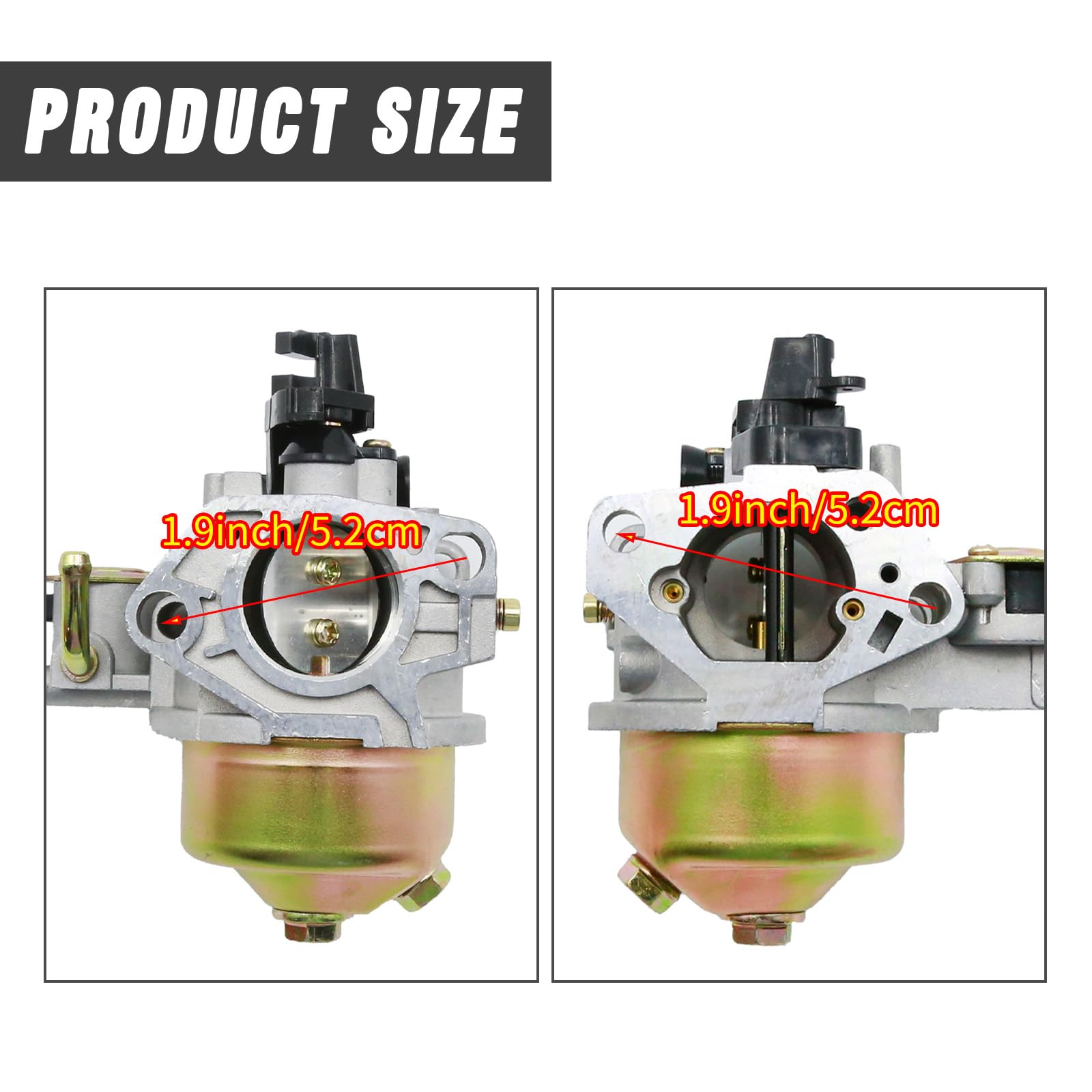 Hoypeyfiy 16100-ZE3-V01 Vergaser-Kit, Ersatz für Honda Motor GX340 GX390, Ersatz für Predator 389cc 420cc 11HP 13HP Motor, ersetzt 16100-Z5T-901