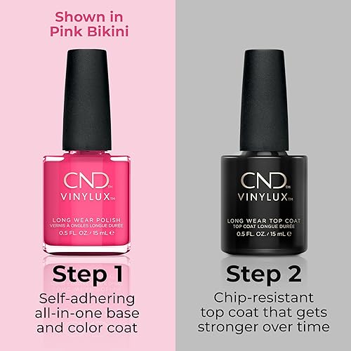 Miniatura 4 de CND Vinylux - Esmalte de uñas rosa de larga duración, color resistente al brillo y al astillado, 0.5 onzas líquidas