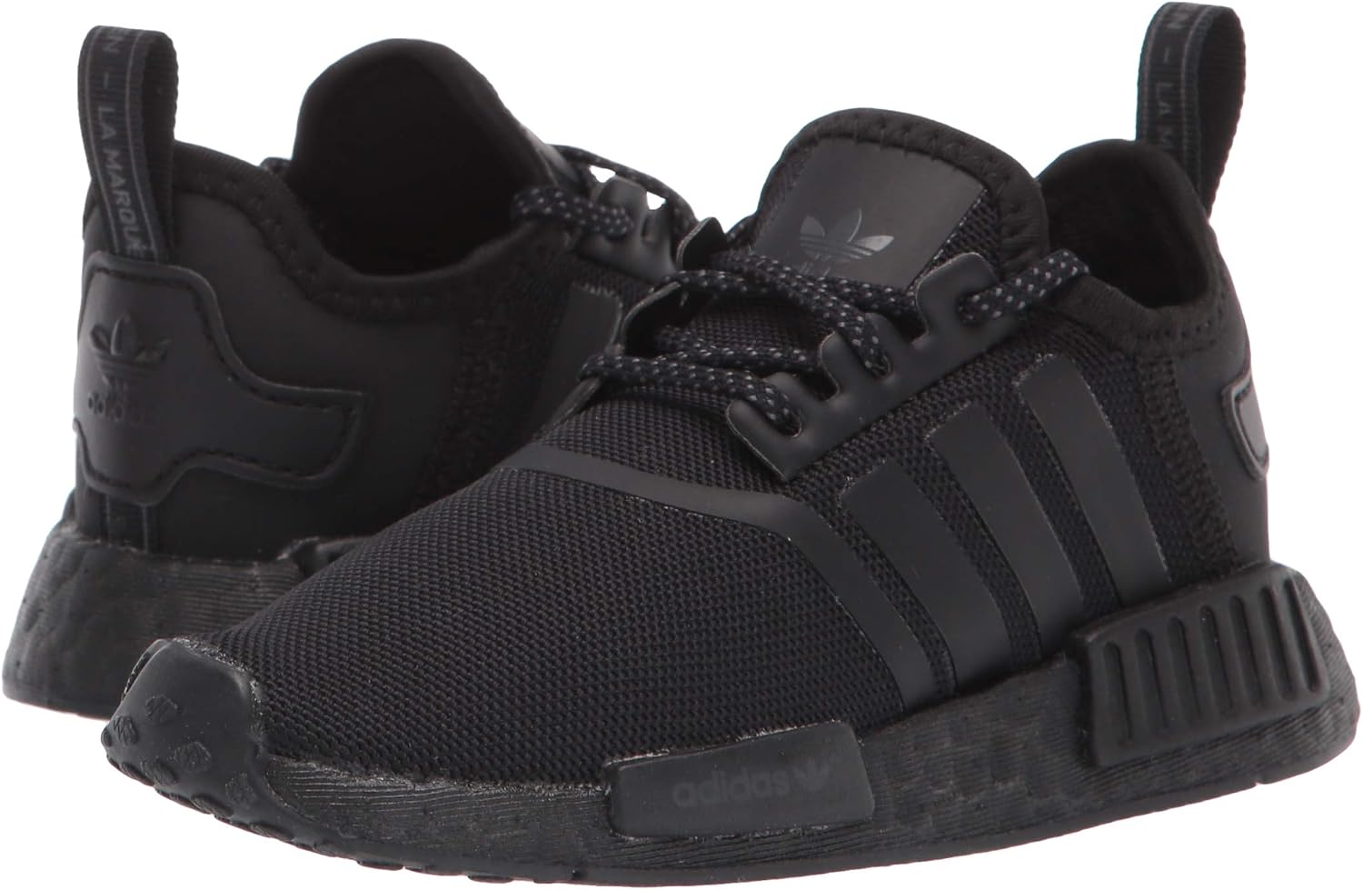 adidas Originals Kids NMD_R1's Sneaker, Black/Black/Black, 9.5 US Unisex Toddler