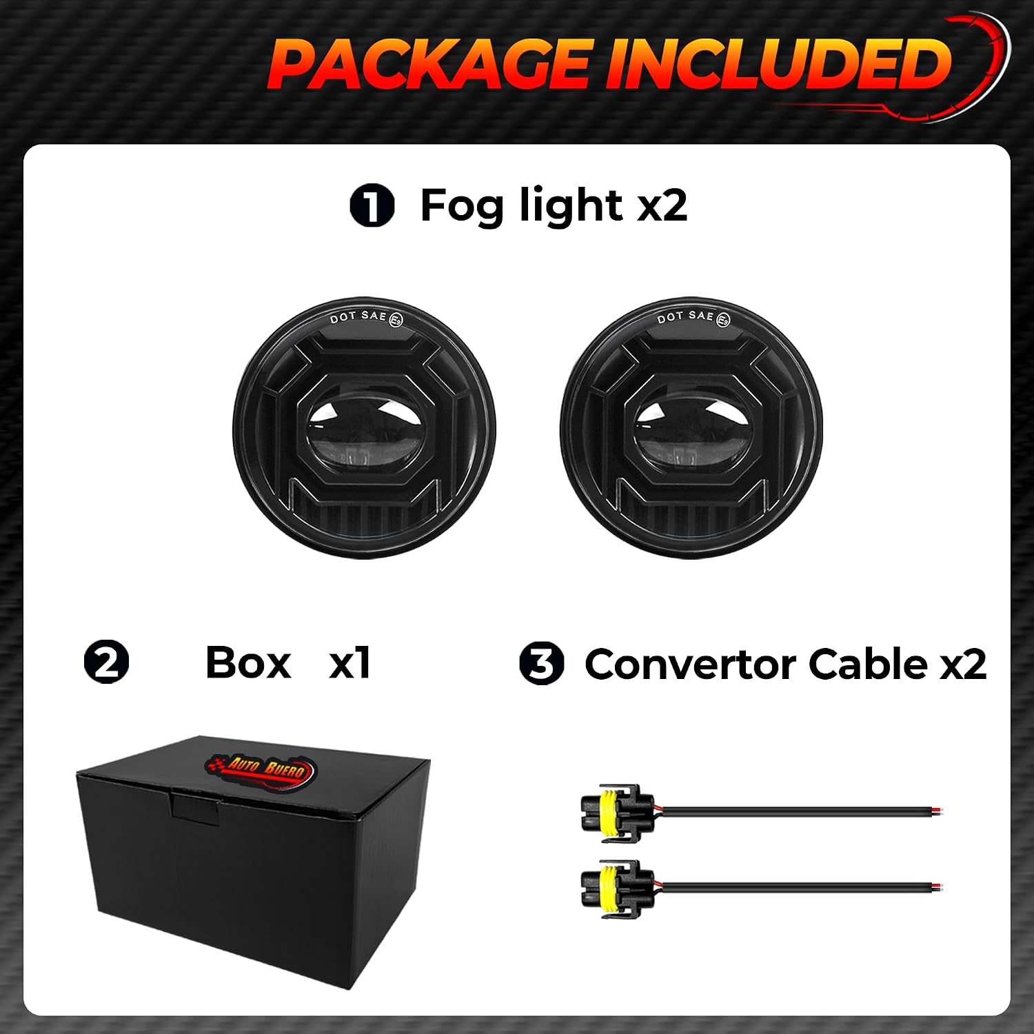 2PCS LED Passing Lights Fog Lights for Motorcycle Harley Davidson Street Glide, 4.5 Inches Round Fog Lamp Kit
