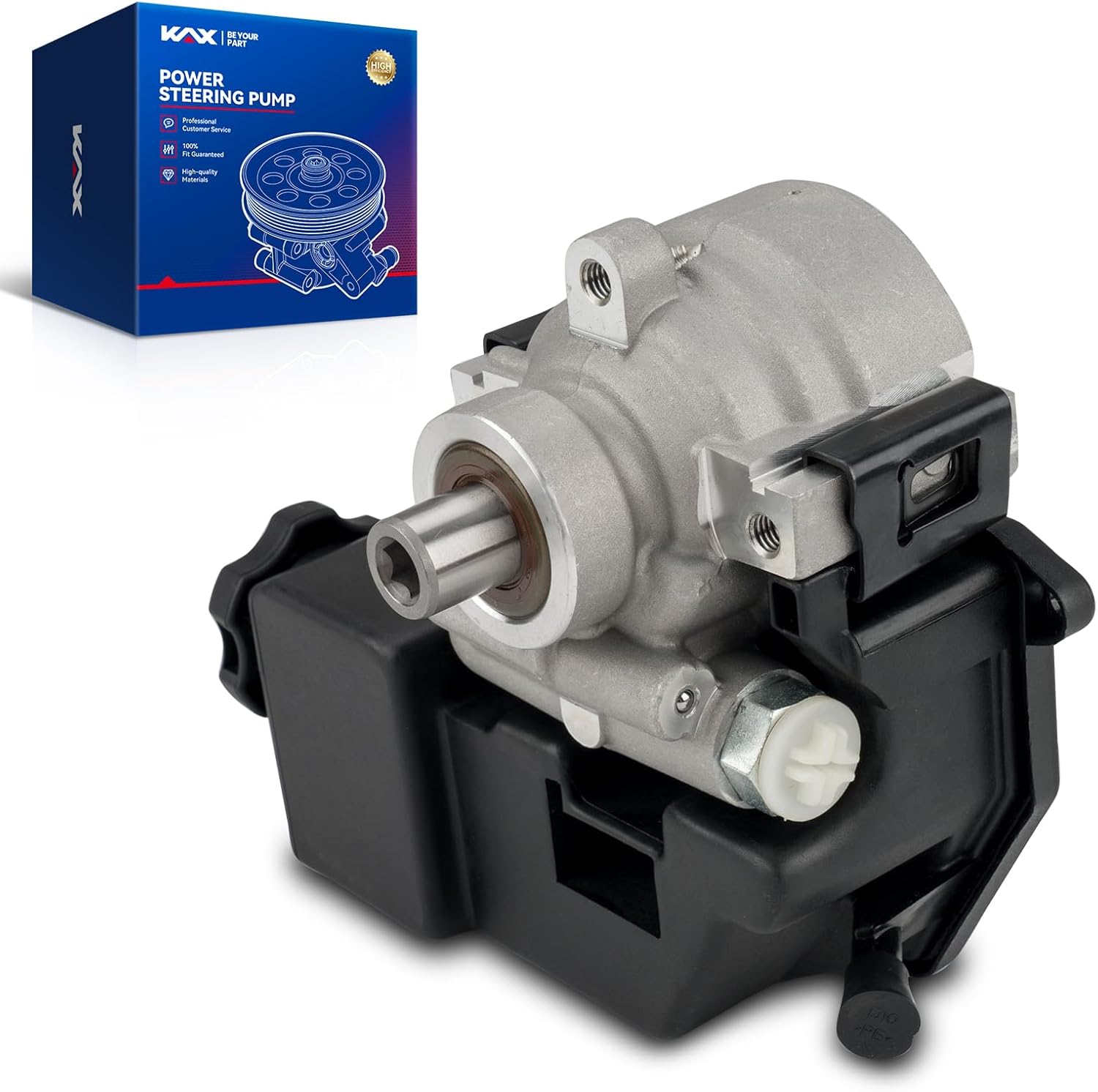 KAX 2066989 Power Steering Pump with Reservoir for 2004-2012 Colorado, Canyon, 2007-2008 i-290, i-370, 2006 i-280, i-350, OE 15192791、26098206、8151922840、88965491、8151927910、8889654910