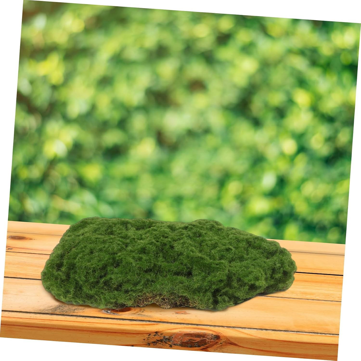 PRETYZOOM 4pcs Synthetic Grass Moss Stone Decorative Faux Rocks Moss for Terrariums Easy Install for Indoor Plants Home Landscape