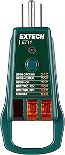 Extech ET11 GFCI Receptacle Tester