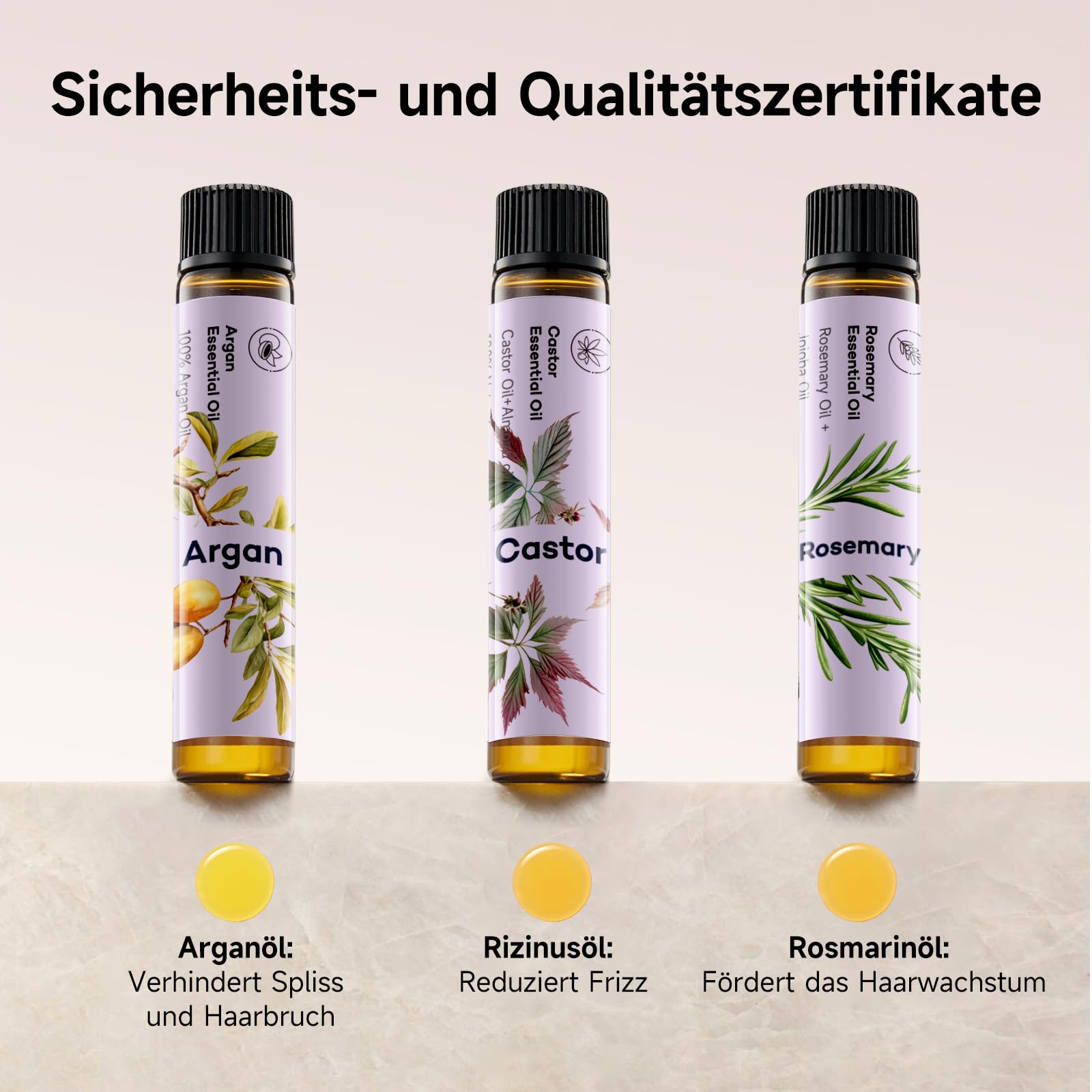 Umisleep 22 Momme Seidenhaube & Haaröl-Duo – Haarpflegeset: 100% Maulbeerseide zum Schlafen, atmungsaktiv, verstellbar mit Gummiband, 3 x 10 ml reines Haaröl (Rosmarin-, Rizinus- und Arganöl)