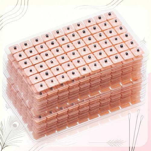 Miniatura 6 de Kit de semillas de oreja de acupuntura, 1200 piezas, herramientas de acupresión desechables para prensar las orejas con sonda de tabla de puntos de