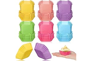Uiifan Square Cupcake Baking Cups