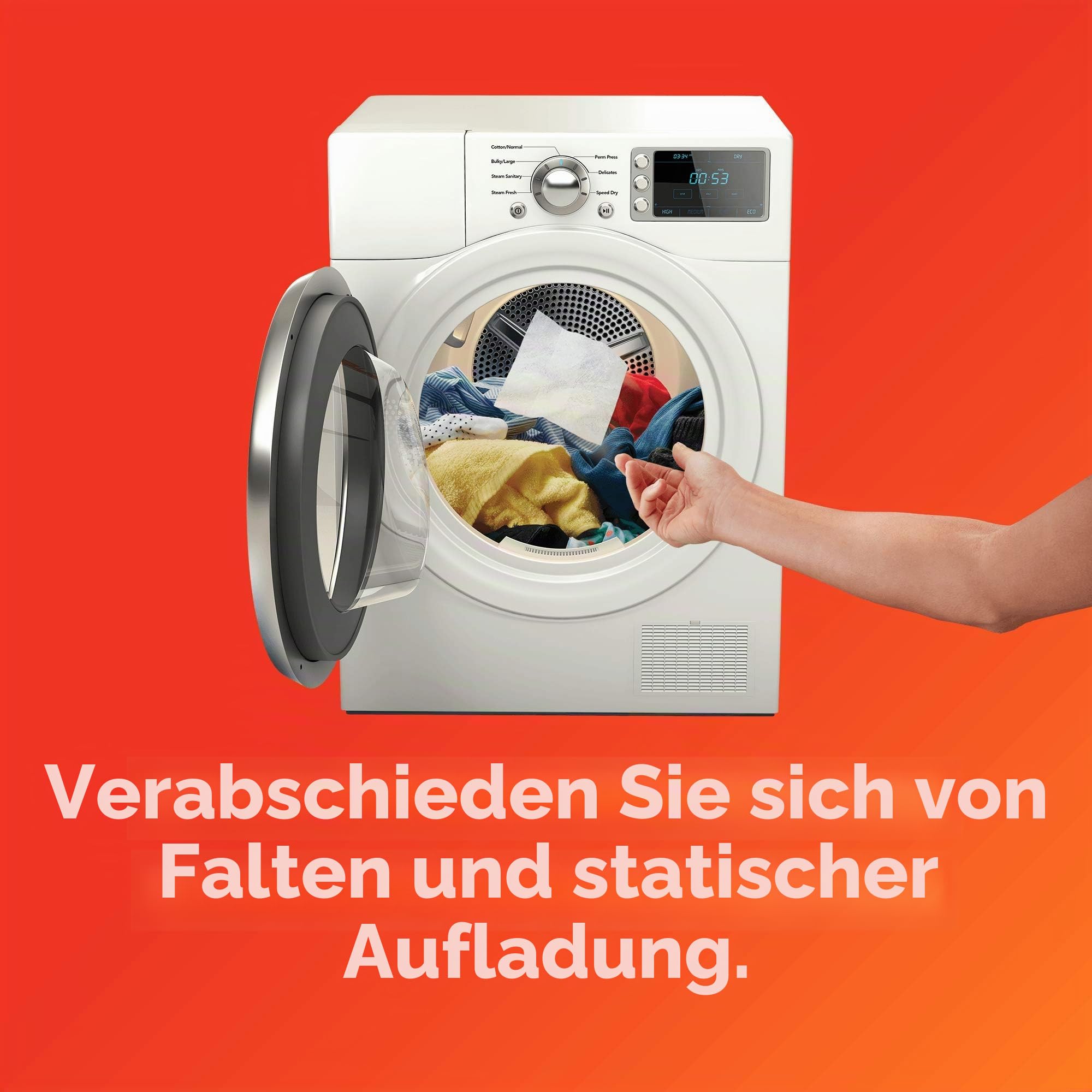 Bounce Weichspüler-Trocknertücher mit Duft „Frische Wäsche“, 240 Stück