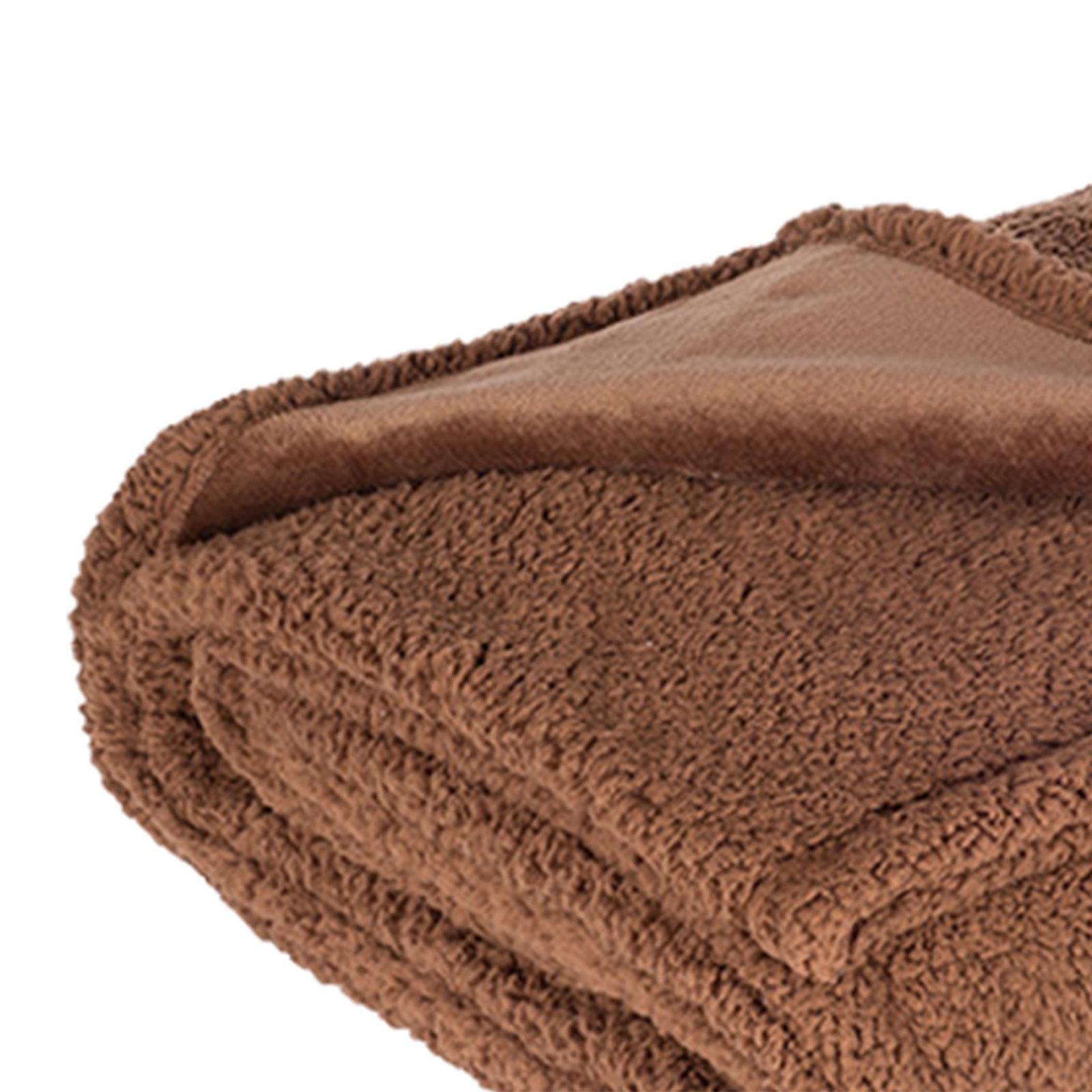 Couverture Imperméable Chien Plaid Réversible Tapis Animaux Flanelle Lavable à la Main et en Machine avec Protection pour Animaux de Compagnie sur, Marron M