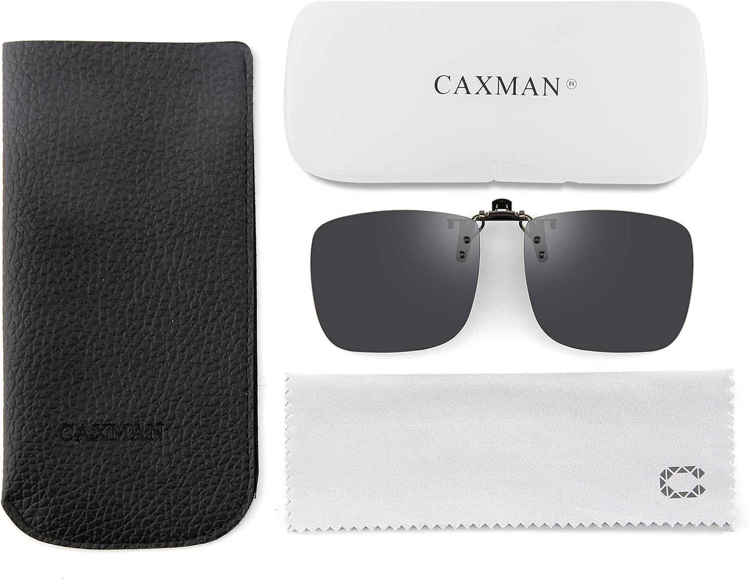 CAXMAN Polarized Clip On Sunglasses Over Prescription Glasses for Men Women UV Protection - Image 6