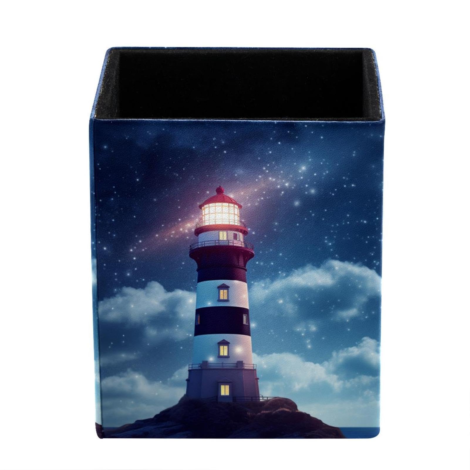 Pencil Pen Holder Cup, Lighthouse Desk Accessories Holder, Makeup Brush Storage Organizer, Desktop Stationery Organizer for Office School Home Supplies