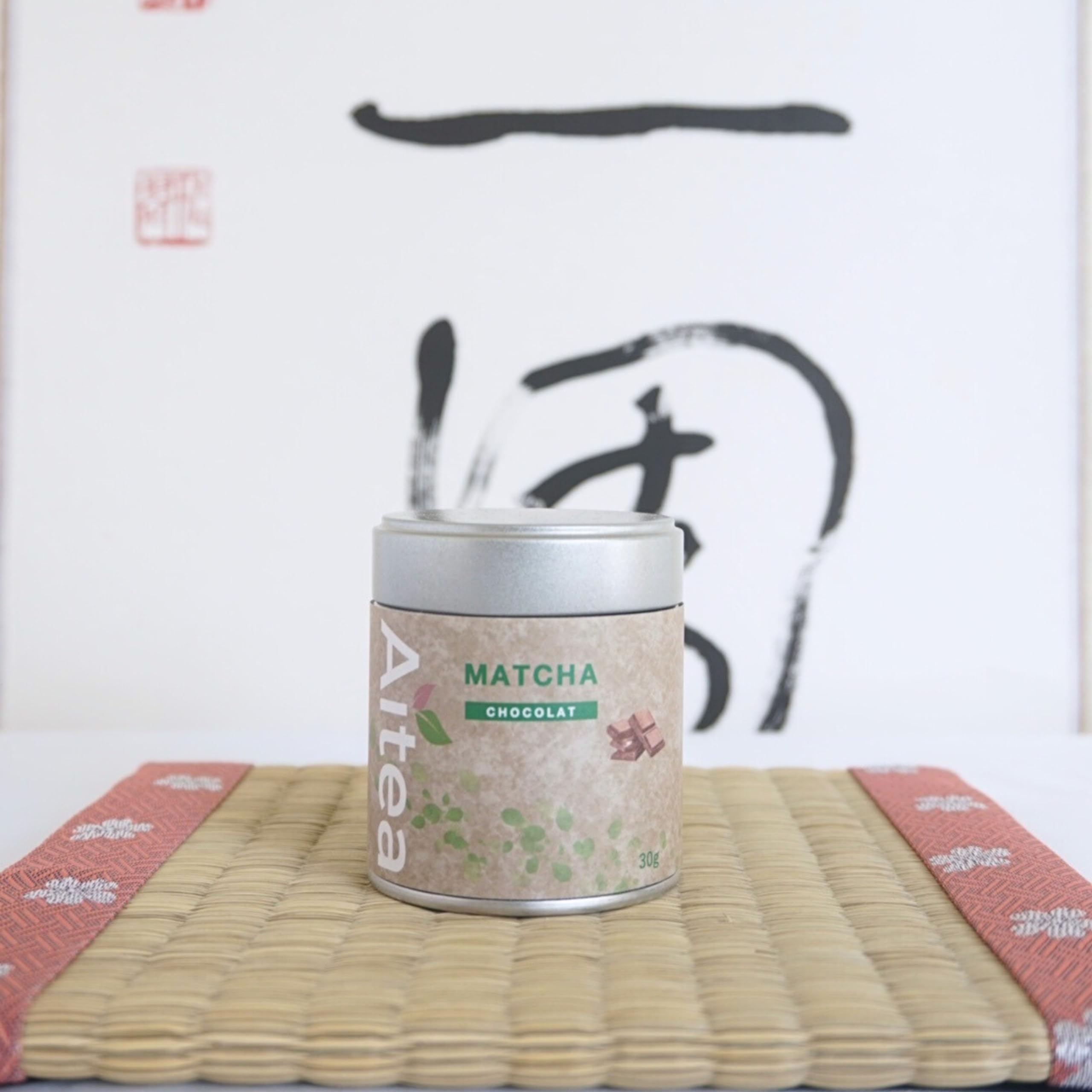 Matcha vanille,chocolat,pêche - Matcha aromatisé Kyōto Uji - Aitea (Chocolat)