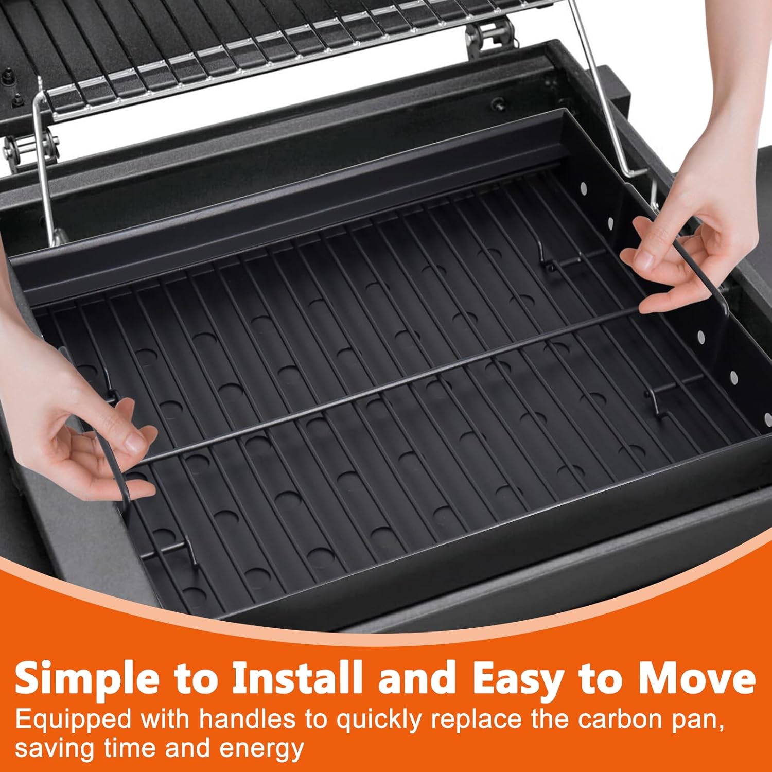 Hiorucet 15-28 Inches Charcoal Tray for PS9900 47183T-21, Smoke Hollow Charcoal Basket for 6500 6800 8500 47183T HC4518L PS9500 SH5000 SH7000 SH19030119 SH19030219 SH9916 Smoke Hollow Grill Parts