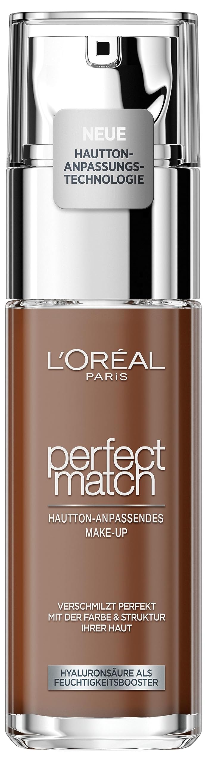 L'Oréal Paris Make up, Flüssige Foundation mit Hyaluron und Aloe Vera, Perfect Match Make-Up, Nr. 9R/9C Deep Cool, 30 ml