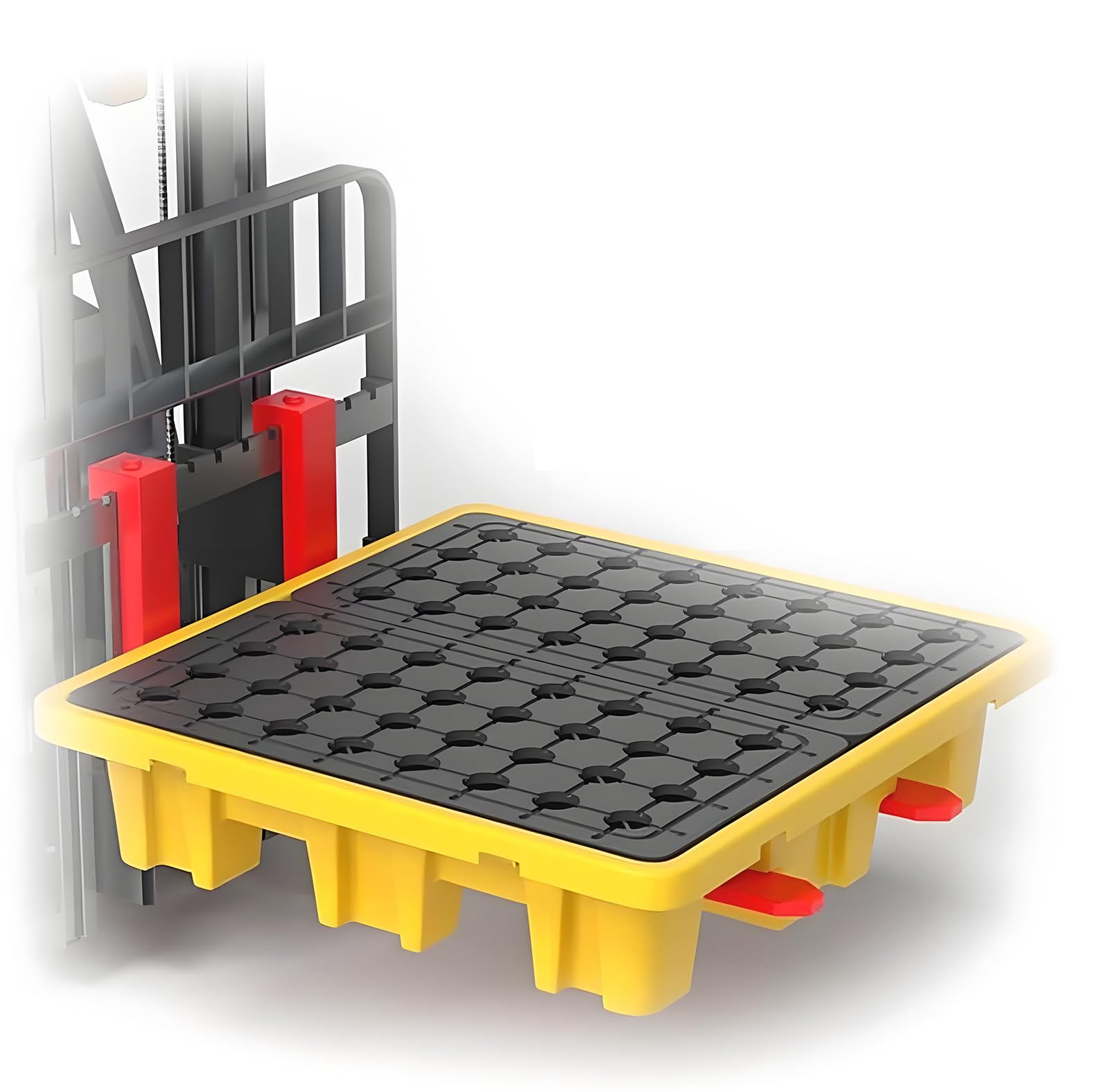 Plateforme modulaire anti-fuite avec grille amovible pour palette