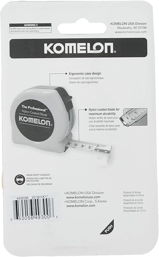 Komelon 4930IM Cinta Métrica Profesional 9m Pulgadas/Métrica Amarilla miniatura 5