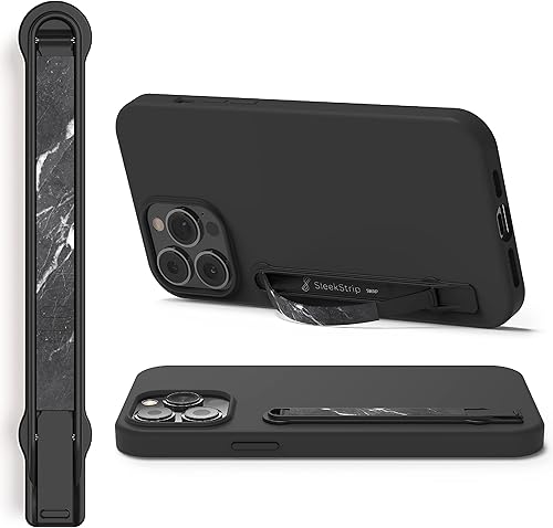 SleekStrip SleekGrip-Premium Soporte de Agarre Ultra Delgado para Teléfono, Anillo de Bucle para Dedos de Metal Delgado Soporte de Correa para Mano