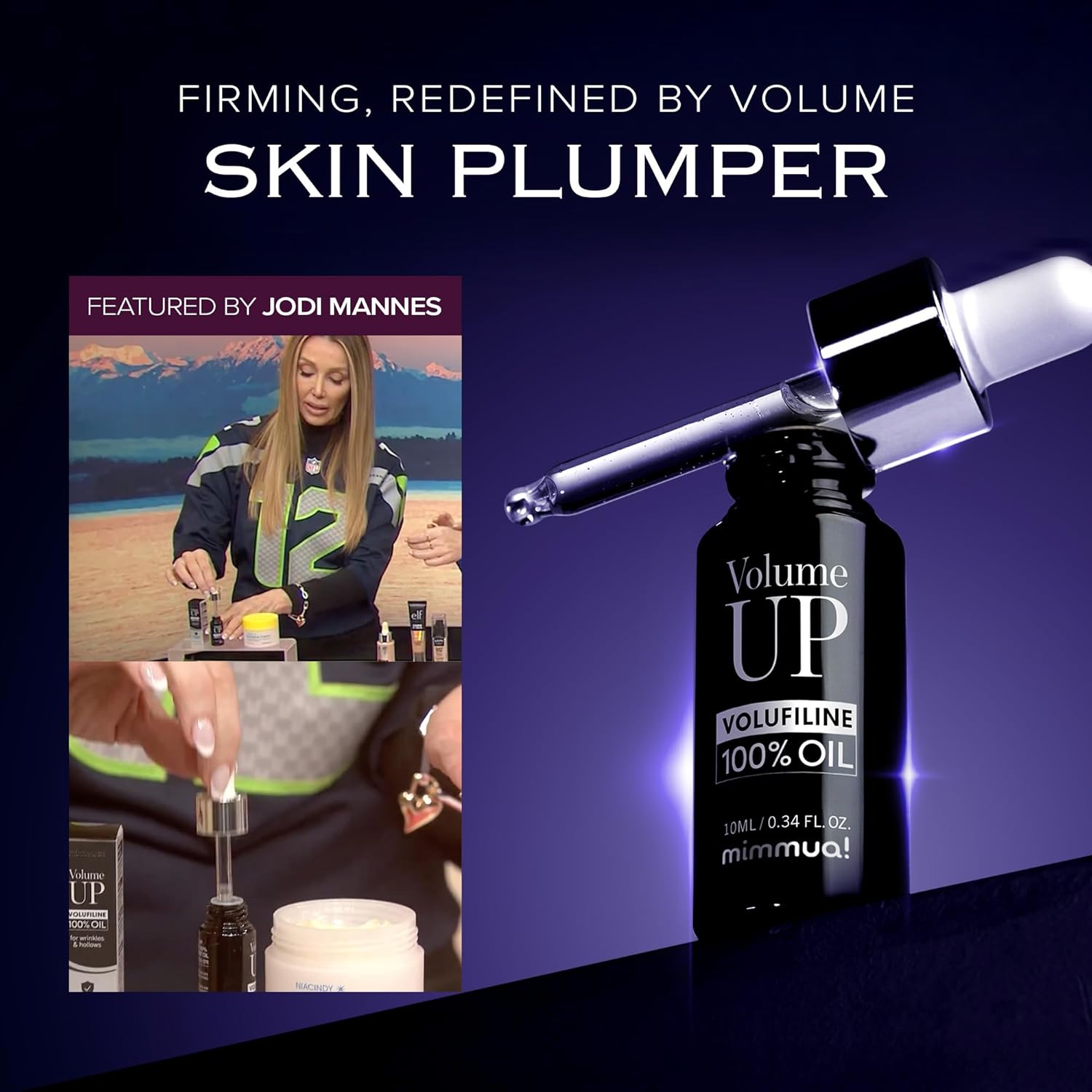 Volume UP Volufiline 100% Oil | Anti-Aging Wrinkle Filler | 100% Volufiline | Plumps Wrinkles by Stimulating Fat Cells | Under eye, Forehead, Frown Line, Neck Wrinkle | 10ml - Image 2