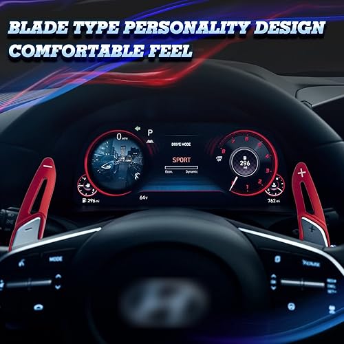 Miniatura 3 de x xotic tech Extensión de palanca de cambios interior compatible con Hyundai Genesis G70 2018-2025, Sonata 2020-2023, Tucson 2022-2024, Santa Cruz