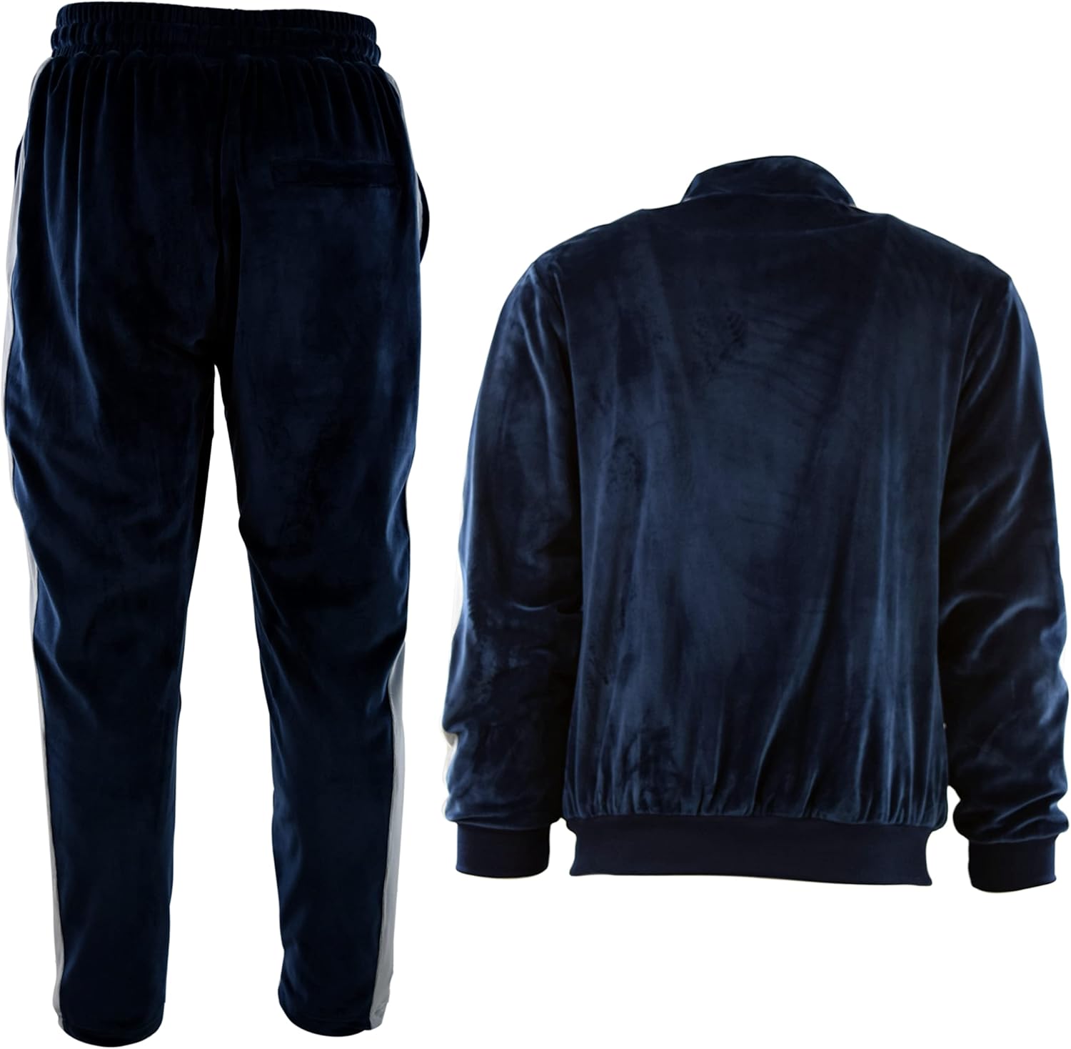 Mens Velour Set with Zippered Pockets and Velour Lining - Image 5
