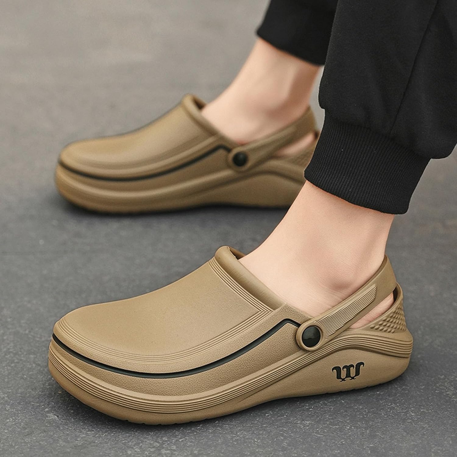 SECHRITE Men's Women's Work Clogs - Unisex Garden Chef Shoes Non Slip Waterproof Nurse Kitchen Food Service Shoes - Image 2