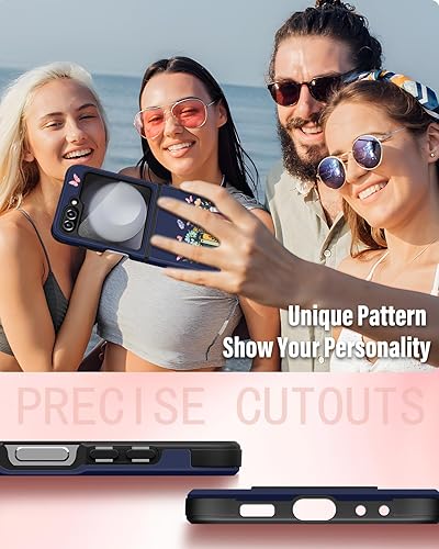 Miniatura 6 de Funda 2 en 1 para Samsung Galaxy Z Flip 5 para mujeres y niñas, bonita funda de teléfono para adolescentes, diseño femenino bonito y estético Kawaii