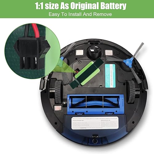 Miniatura 3 de Batería de iones de litio de 14.4V 11S de repuesto para Eufy RoboVac 11, 11S, 30, 30C, 15C, 15T, 12, 35C, 15C MAX, G10 Hybrid, para Ecovacs Deebot