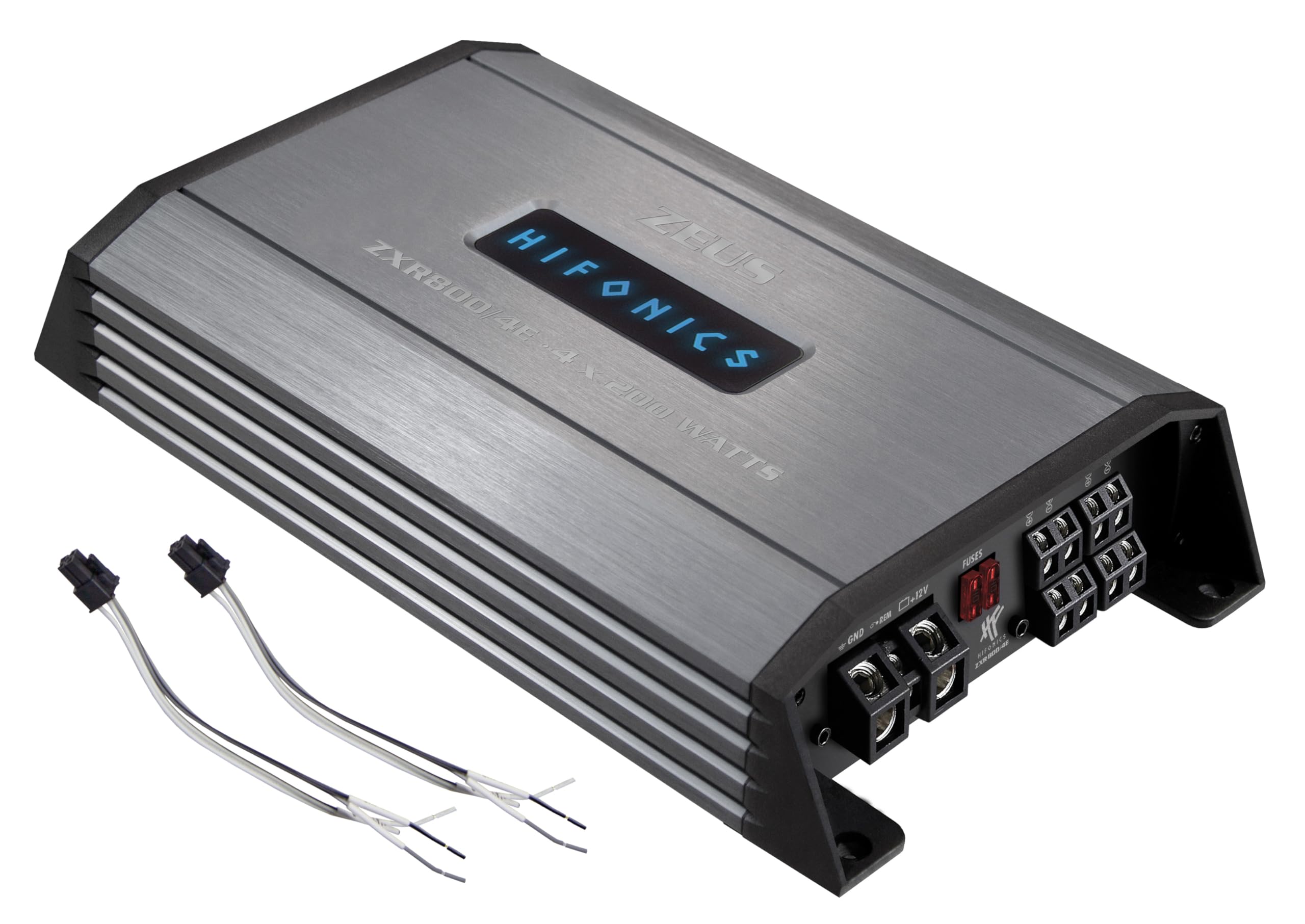 HiFonics ZXR800/4E - 4-Kanal CLASS D Premium Digital Compact Verstärker mit 800 Watt RMS | ZEUS EXPANSION SERIE