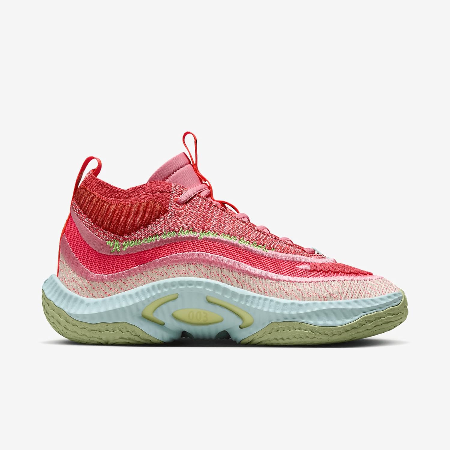 NIKE Cosmic Unity 3 ""A'ja Wilson Women's Basketball Shoes (FQ9395-600, Hot Punch/Track Red/Coral Chalk/Black) Size 14.5 - Image 3