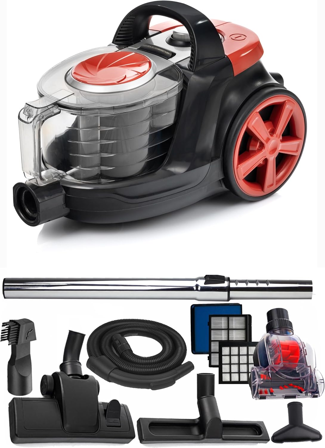 LEHMANN LHOCV-8025 vacuum cleaner and all included accessories