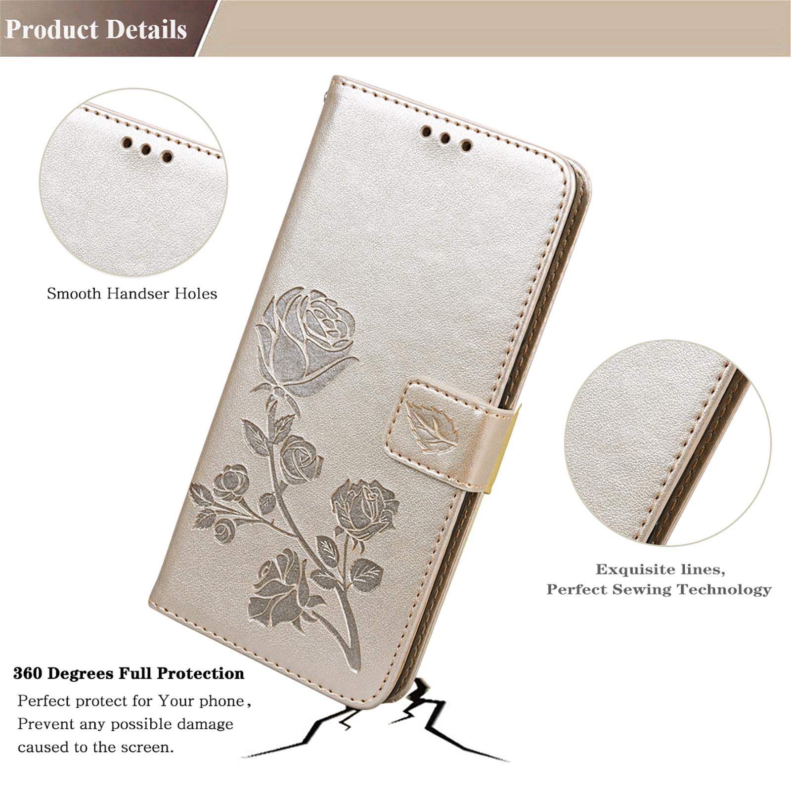 CRAVEN Cover per Xiaomi Redmi Note 12S (4G Version), Antiurto Flip Case Custodia con Carte di Credito da Funzione Stand in PU Pelle Premium Portafoglio Protezione. Blu