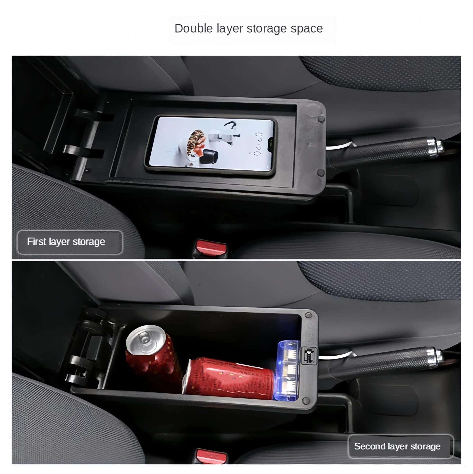 per Opel per Corsa D Box Bracciolo Auto Console Centrale