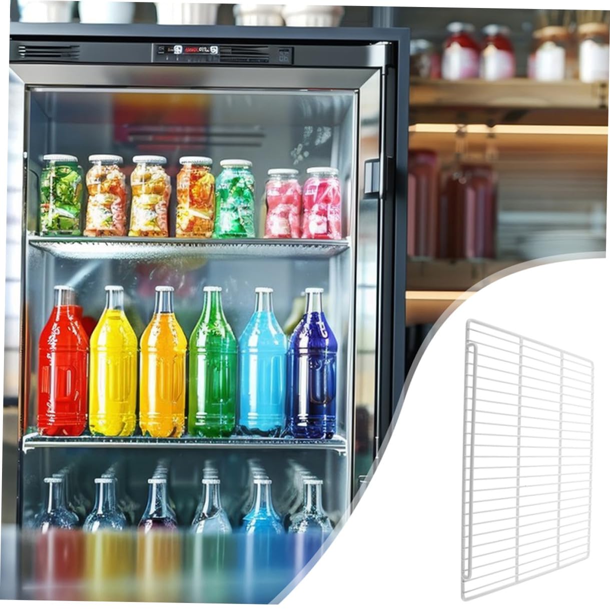 Estante para Congelador 1 Pieza de Acero Blanco para Refrigerador