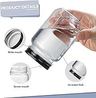 Vista 3 de Novelinks - Recipientes de plástico transparente (16 onzas)