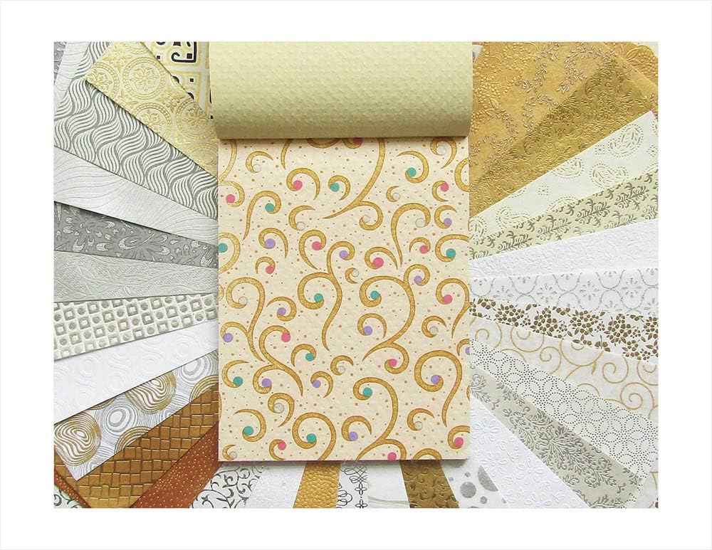 Paperhues Wedding Scrapbook Paper 8.5x11" Pad, 36 Sheets. Celebration Pack.
