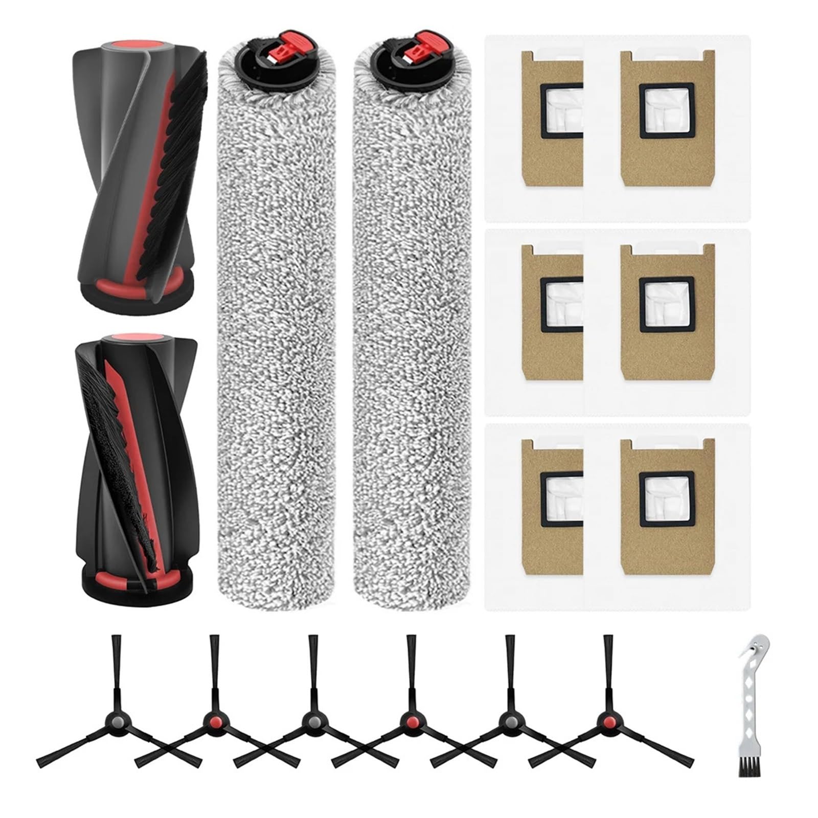 RHOBYXONZ Accessories Kit With Main Brush, Filter, Dust Bag And Side Brush,Compatible For Eufy,Compatible For Omni,for E28 E25 Robot Vacuum Cleaner Parts Replacement Set