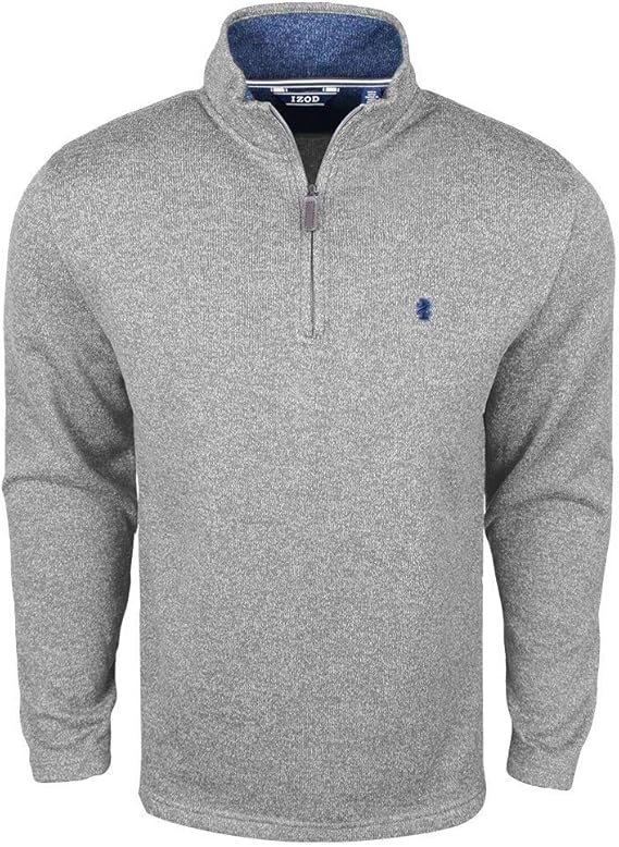 izod quarter zip fleece pullover
