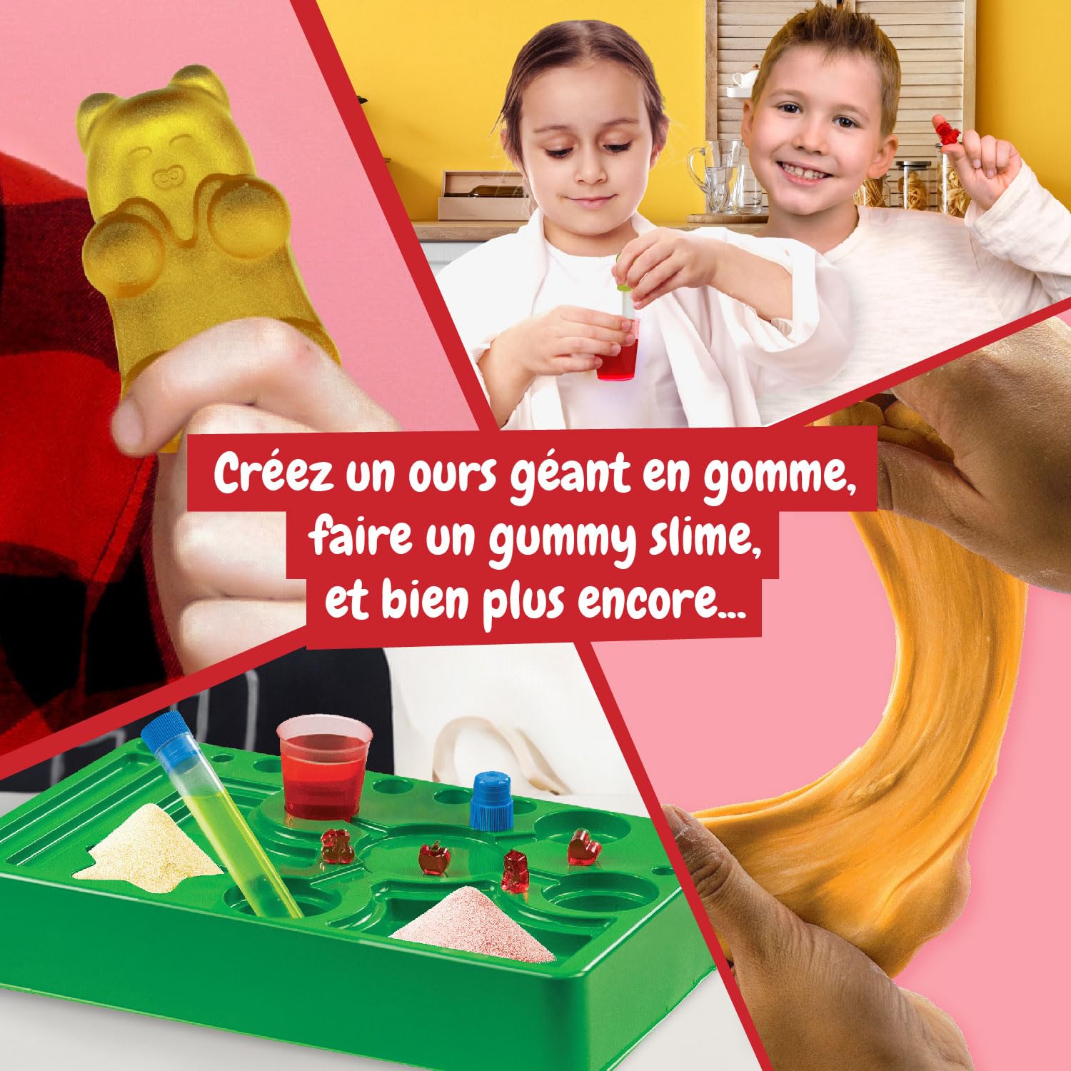 Science4you Atelier des Bonbons Gélifiés pour Enfants - Fabrication de Bonbons Gélifiés en 19 Formes, Boîte Cadeau Sucrée 7+