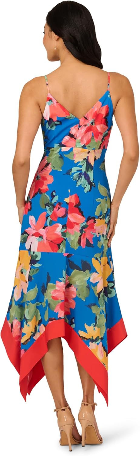 Adrianna Papell Women's Handkerchief Floral Midi Dress - Image 2