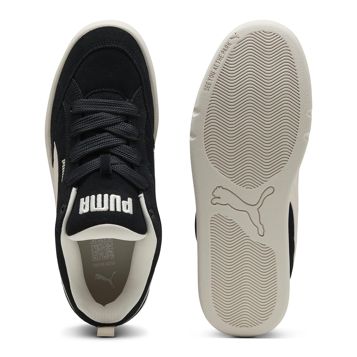 PUMA Park Lifestyle Raw Unisex Yetişkin Spor Ayakkabı, PUMA Black-Alpine Snow, 43